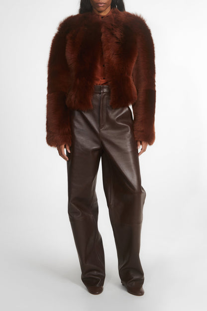 Fur jacket The Dreamer in Rust