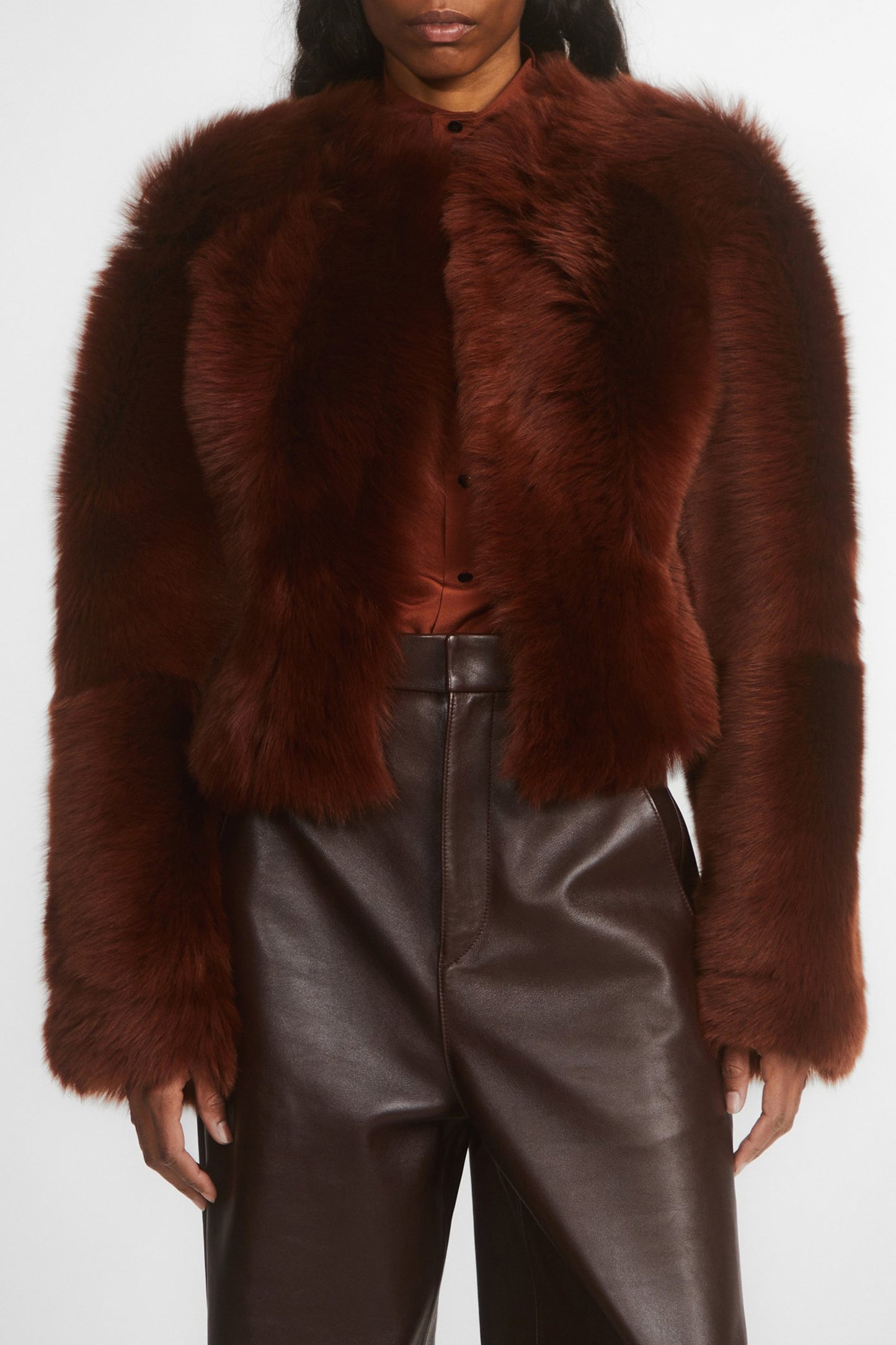 Fur jacket The Dreamer in Rust