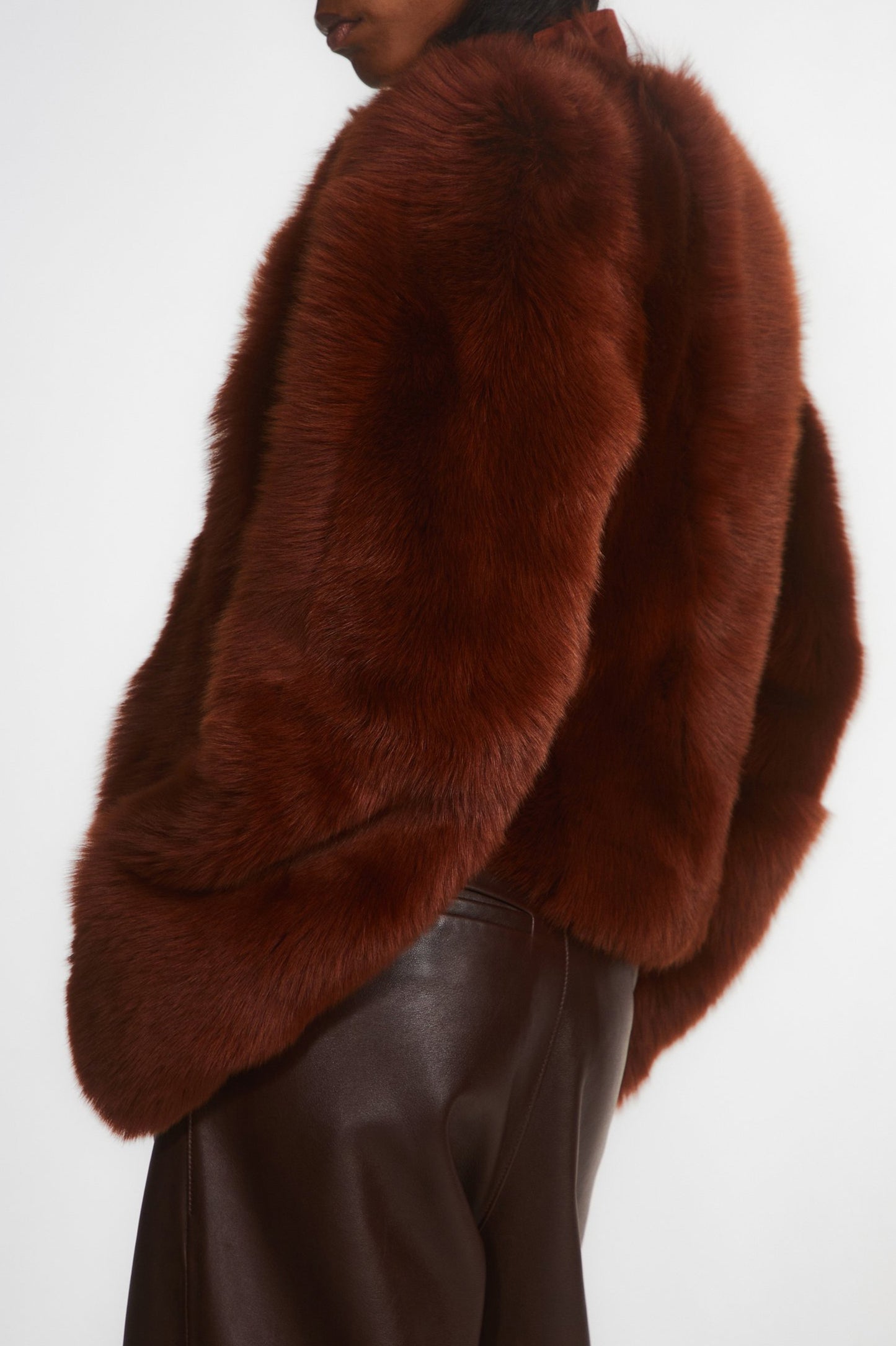 Fur jacket The Dreamer in Rust