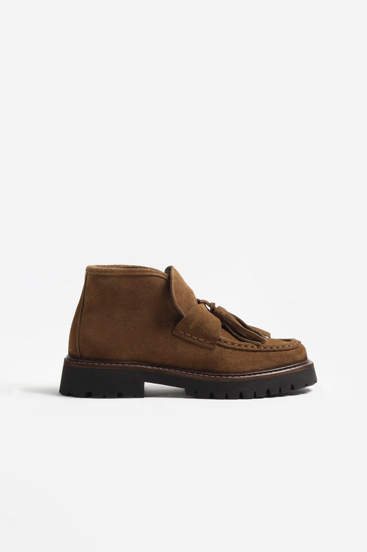 Aosta Boots in Tobacco Suede