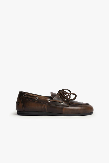 Loafer Boat in Coffee Posa