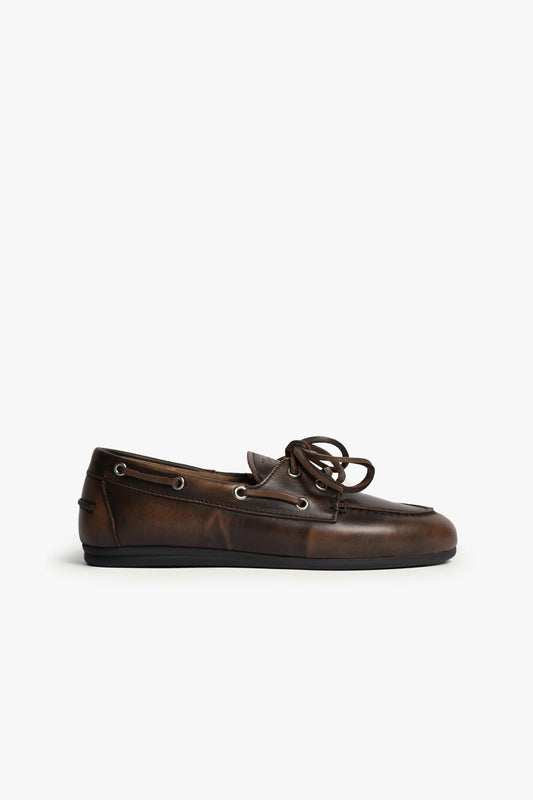 Loafer Boat in Coffee Posa