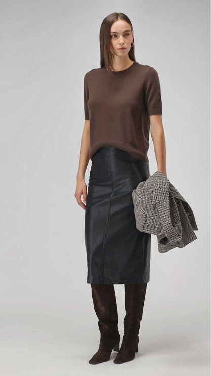 Rock Cuir in Schwarz Ladneri
