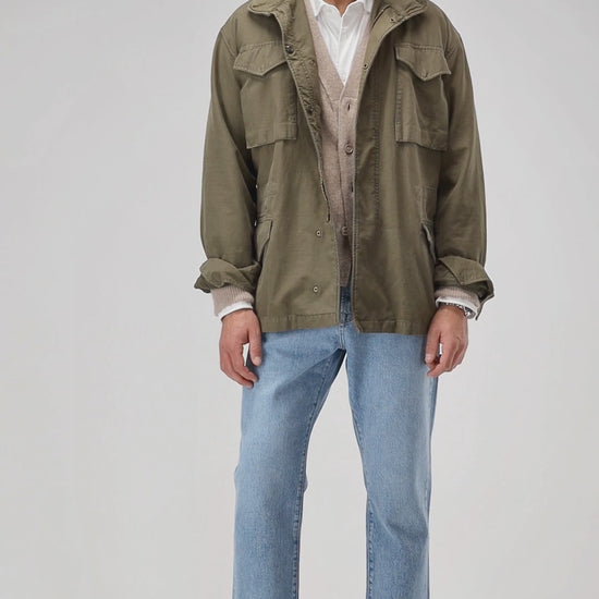 Cardigan Jimmy in Taupe Melange Ladneri Men
