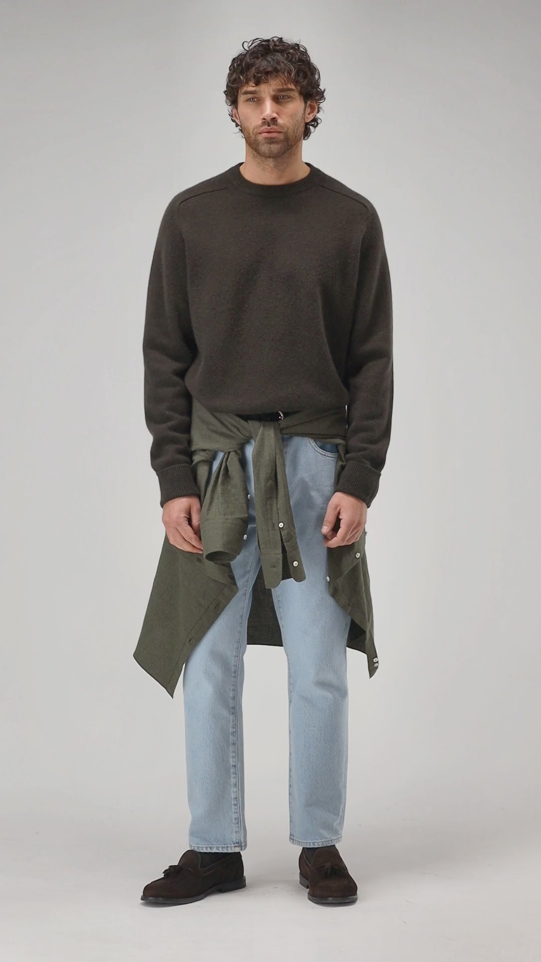 Pullover Vincent in Olive Ladneri Men