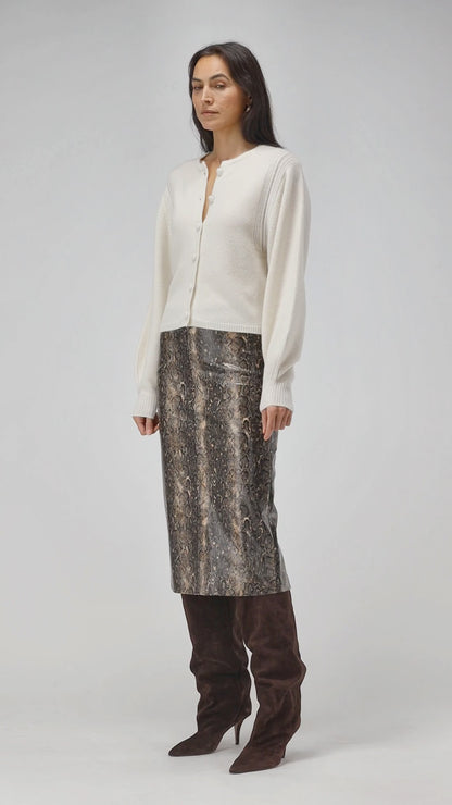 Cardigan Nala in Cream Ladneri