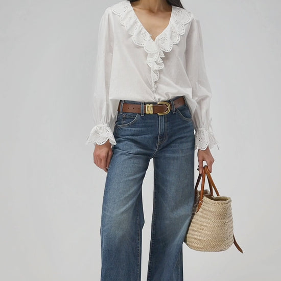 Bluse Lia in Weiß Ladneri