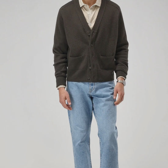 Cardigan Jimmy in Olive Ladneri Men