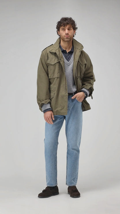 Jacke Mosca in Oliv Ladneri Men