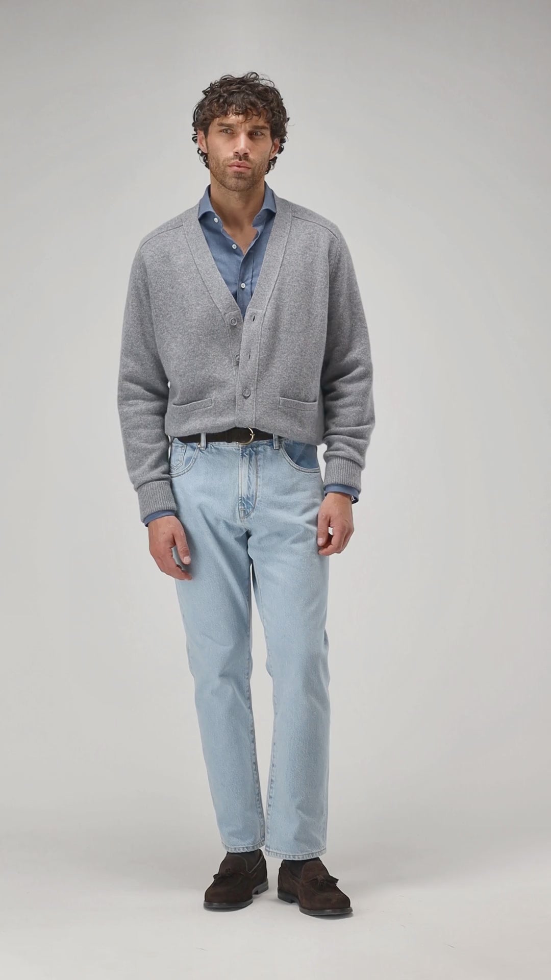 Hemd Bruno in Blau Ladneri Men