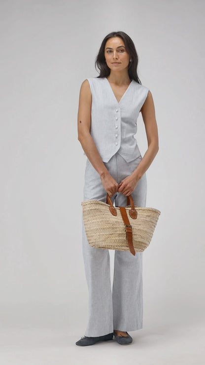 Hose Lydie in Hellblau/WeißLadneri - Anita Hass