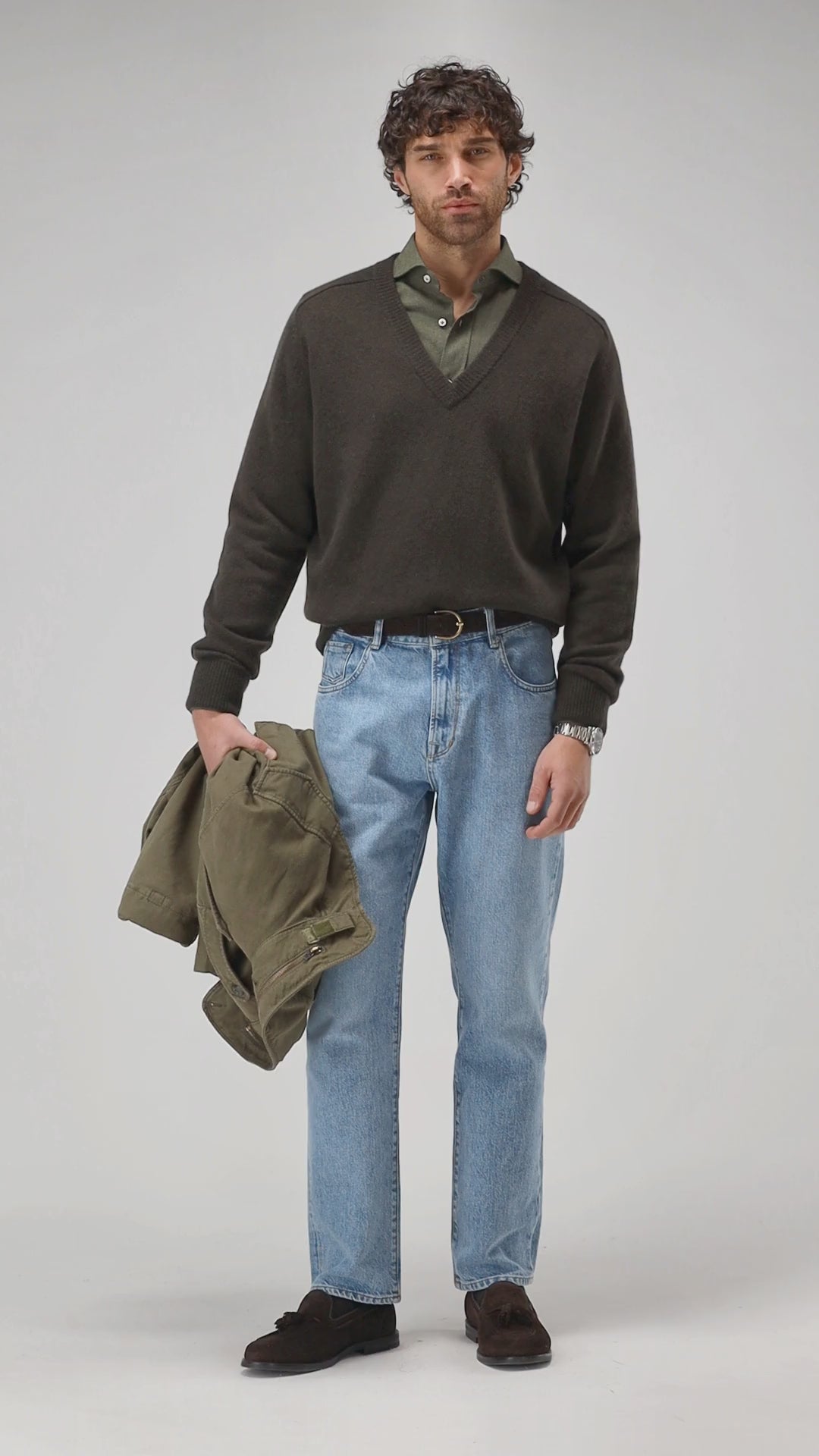 Pullover Joey in Olive Ladneri Men