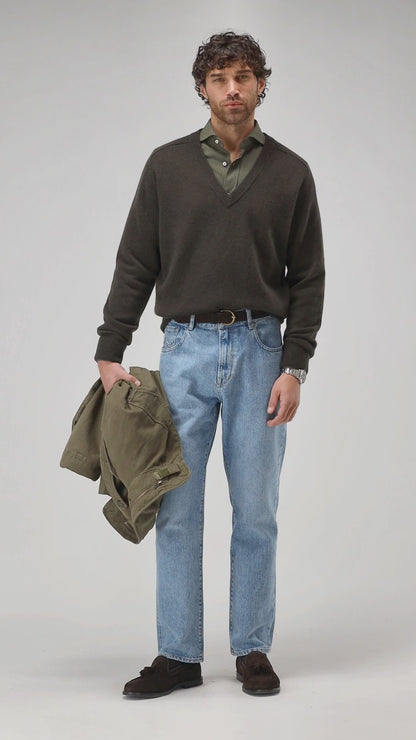 Pullover Joey in OliveLadneri Men - Anita Hass