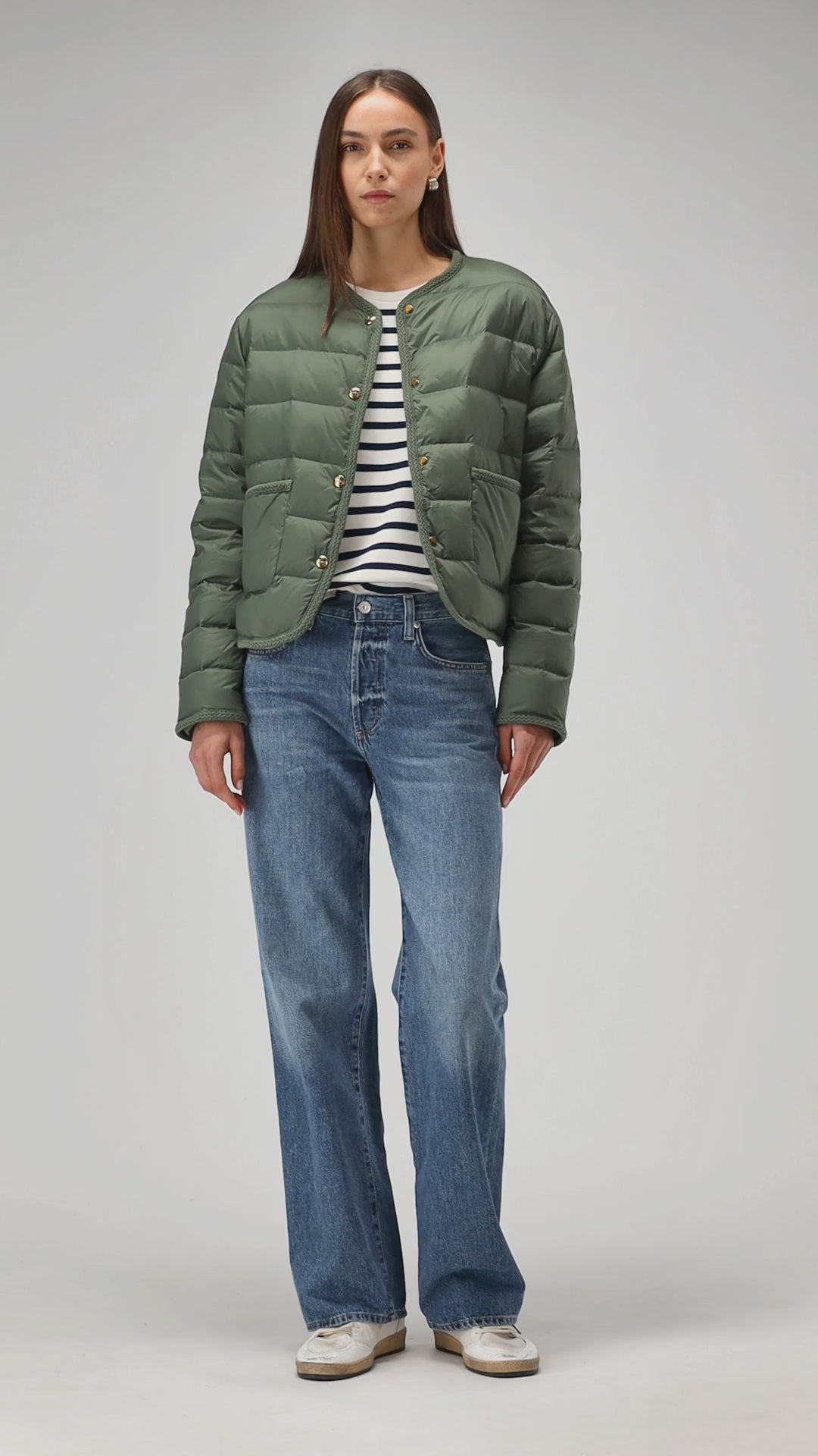 Daunenjacke Le Cannet in OlivLadneri - Anita Hass