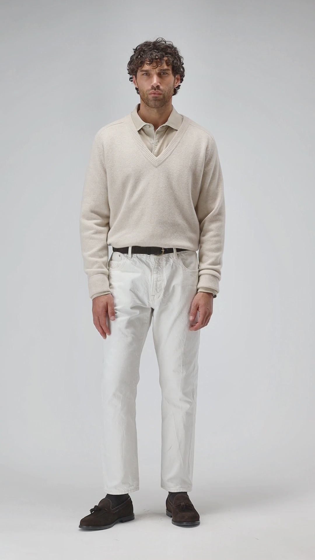 Pullover Joey in Cream MelangeLadneri - Anita Hass