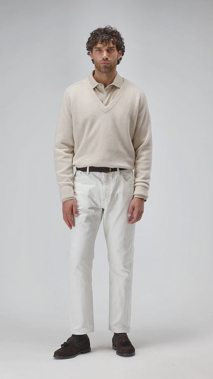 Pullover Joey in Cream MelangeLadneri Men - Anita Hass