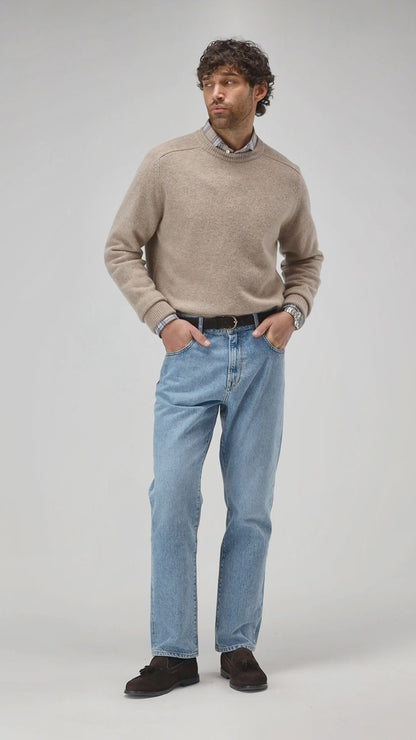 Pullover Vincent in Taupe MelangeLadneri Men - Anita Hass