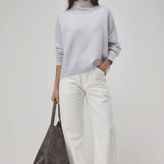Rollkragenpullover Royal Soleil in Moonstone Ladneri