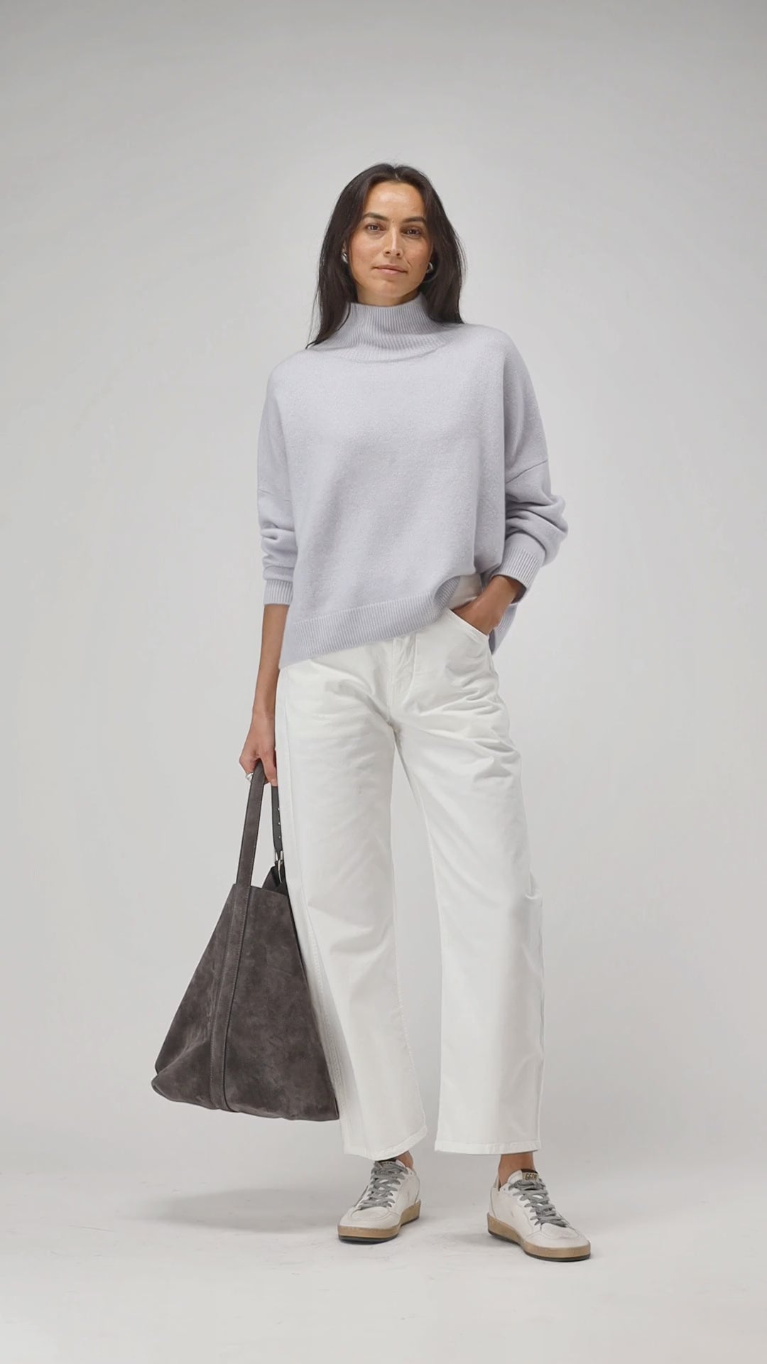 Rollkragenpullover Royal Soleil in Moonstone Ladneri