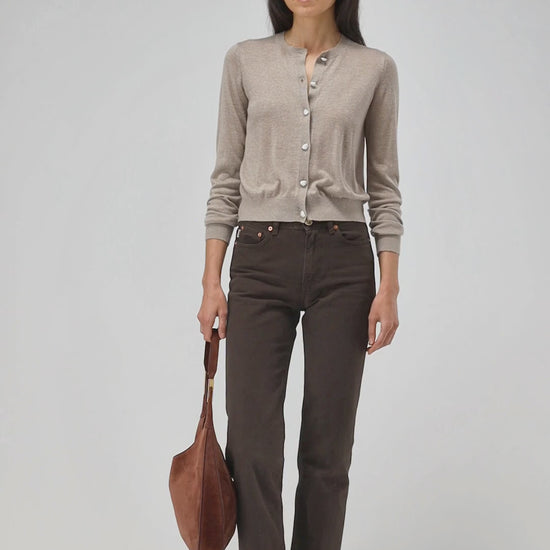 Cardigan Gigi in Taupe Ladneri