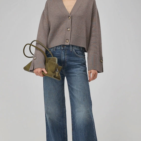 Cardigan Palais in Braun Ladneri