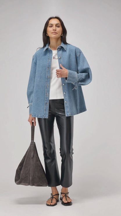 Jeanshemd Bonnie in Hellblau Ladneri