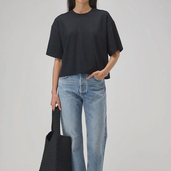 T-Shirt Elodie in Schwarz Ladneri
