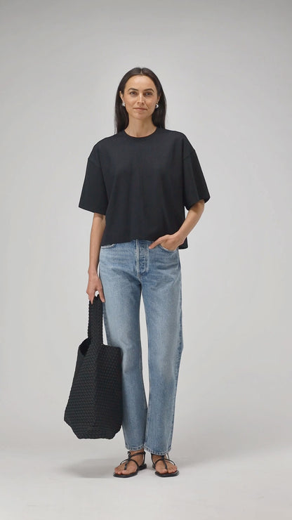 T-Shirt Elodie in Schwarz Ladneri