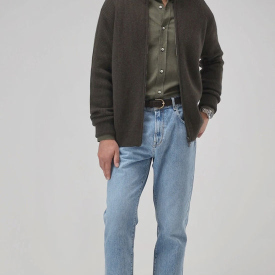 Hemd Bruno in Khaki Ladneri Men
