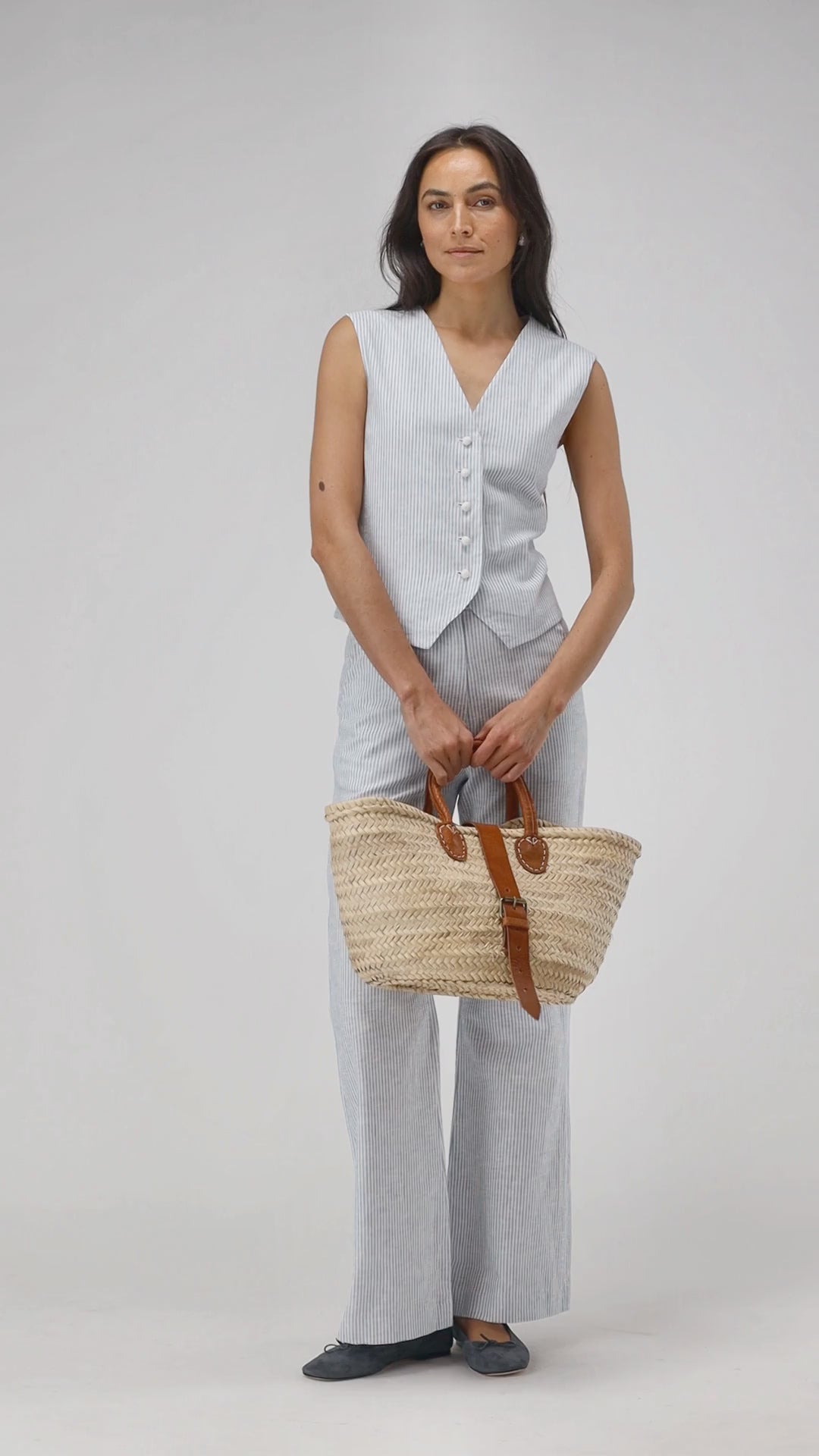 Weste Helena in Hellblau/WeißLadneri - Anita Hass