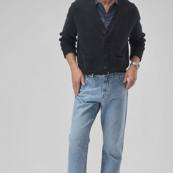 Cardigan Jimmy in Navy Ladneri Men