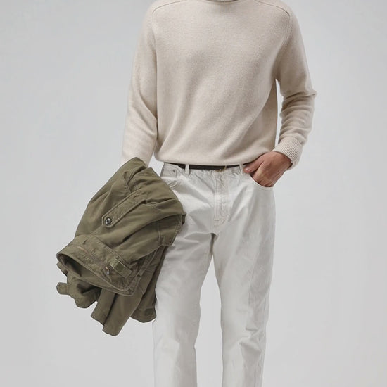 Pullover Frankie in Cream Melange Ladneri Men