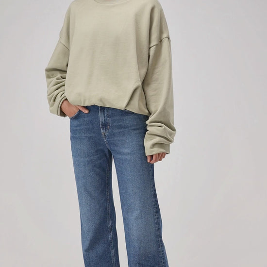 Sweatshirt Nick in Sage Ladneri