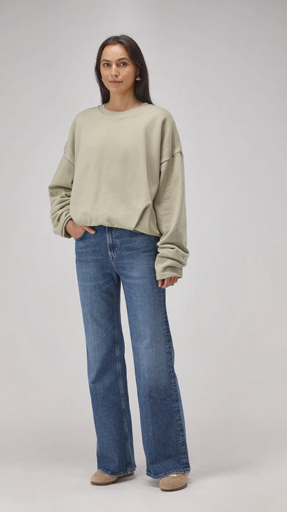 Sweatshirt Nick in Sage Ladneri