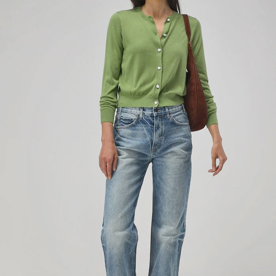 Cardigan Gigi in Bright Green Ladneri