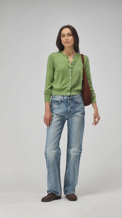 Cardigan Gigi in Bright Green Ladneri