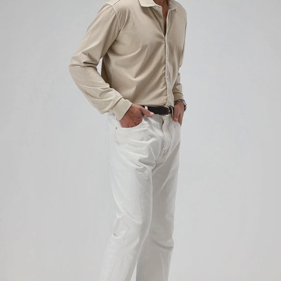 Pullover Joey in Cream Melange Ladneri Men