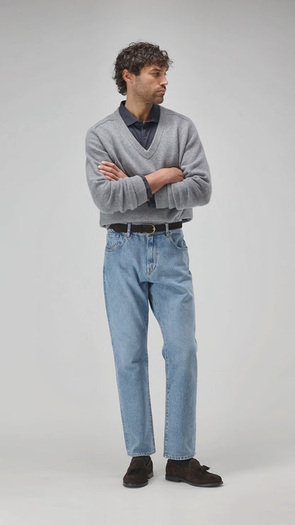 Hemd Luca in Navy Ladneri Men