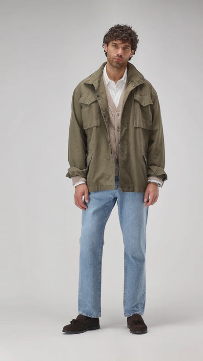 Cardigan Jimmy in Taupe MelangeLadneri Men - Anita Hass