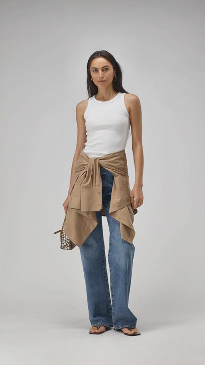 Tank Top La Coeur in Weiß – Ladneri