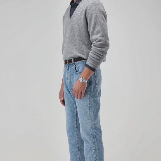 Pullover Joey in Mid Grey Melange Ladneri Men
