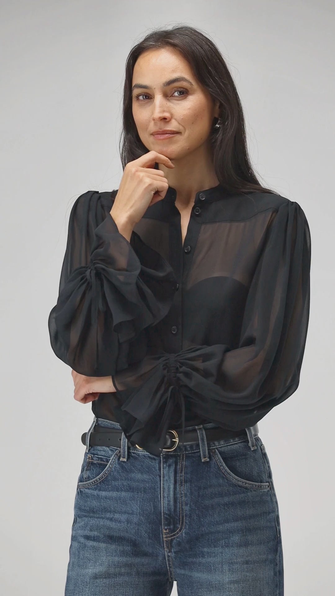Bluse Elise in Schwarz – Ladneri