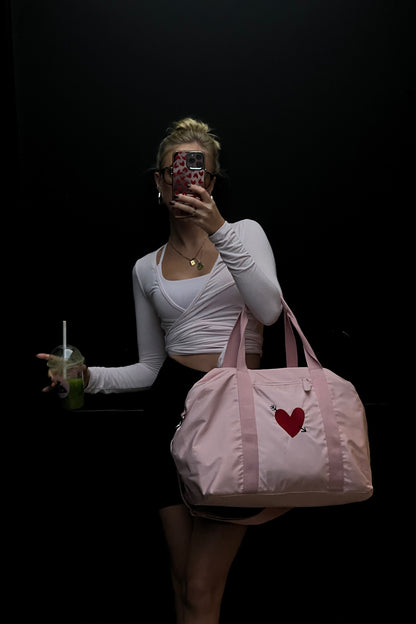 Bags set 'Heart' in Rose Nylon