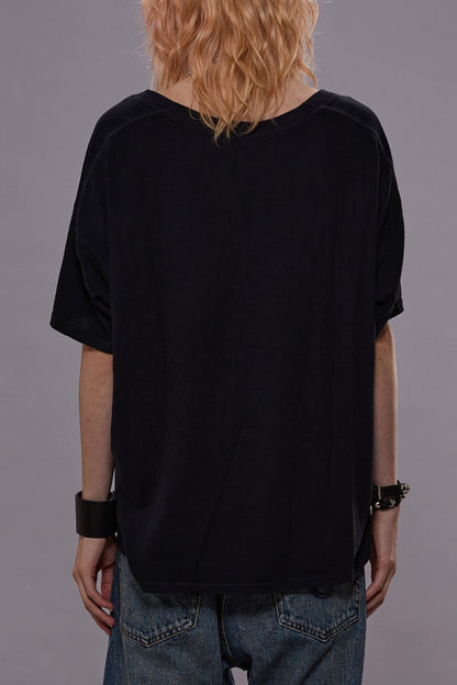 T-Shirt V Boxy Seamless in SchwarzR13 - Anita Hass