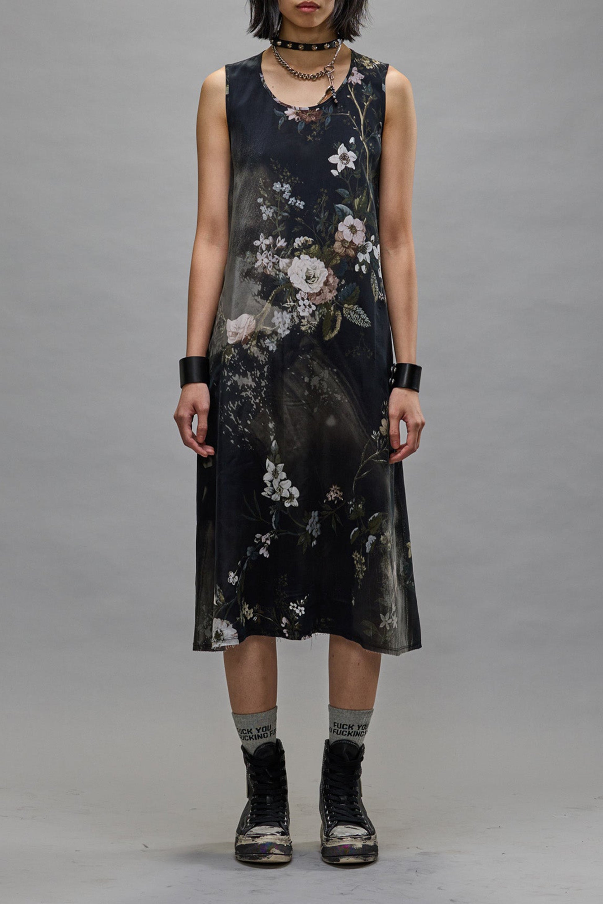 Kleid in Bleached Black FloralR13 - Anita Hass