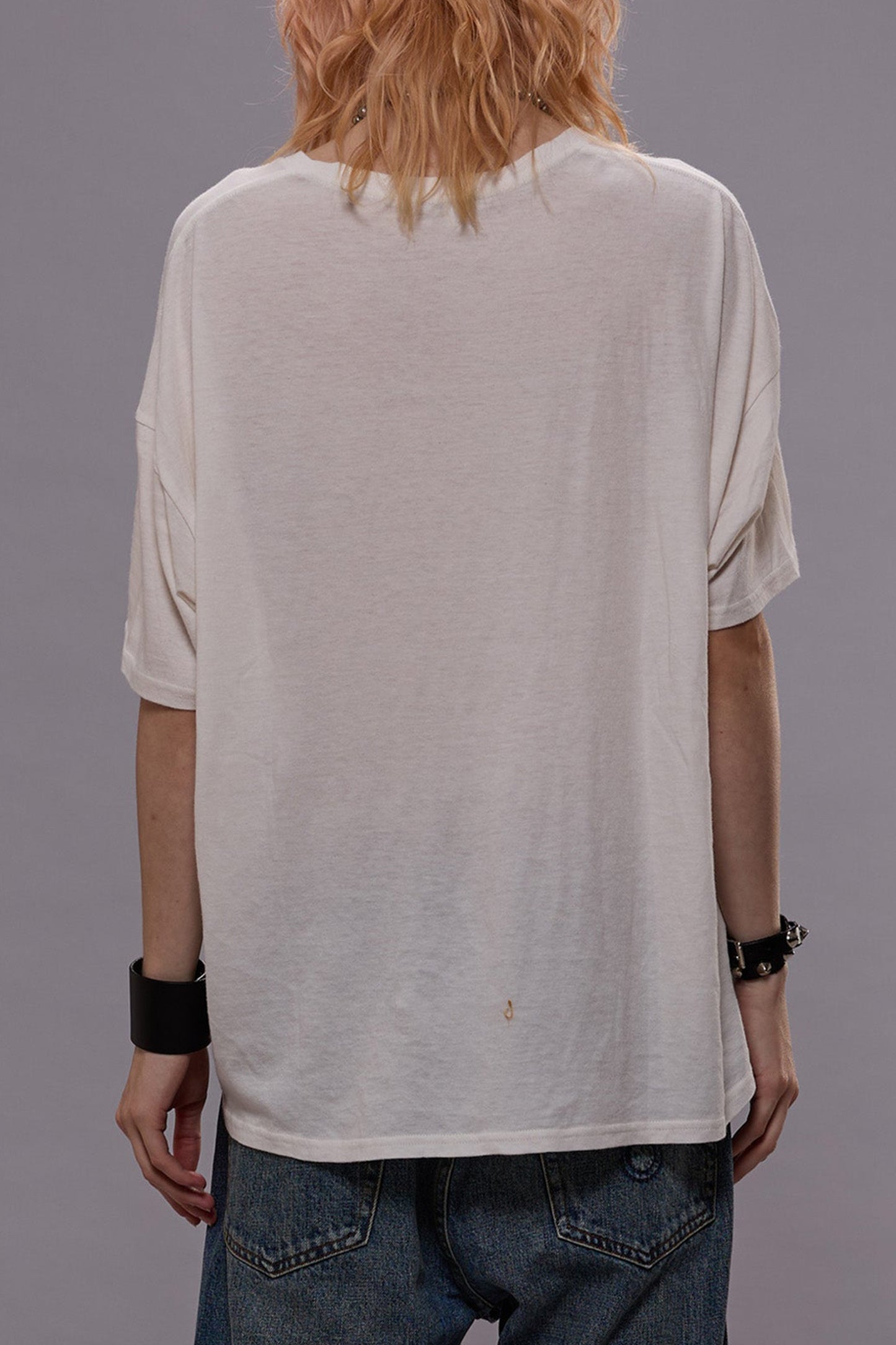 T-Shirt Boxy Seamless in Cashmere WhiteR13 - Anita Hass