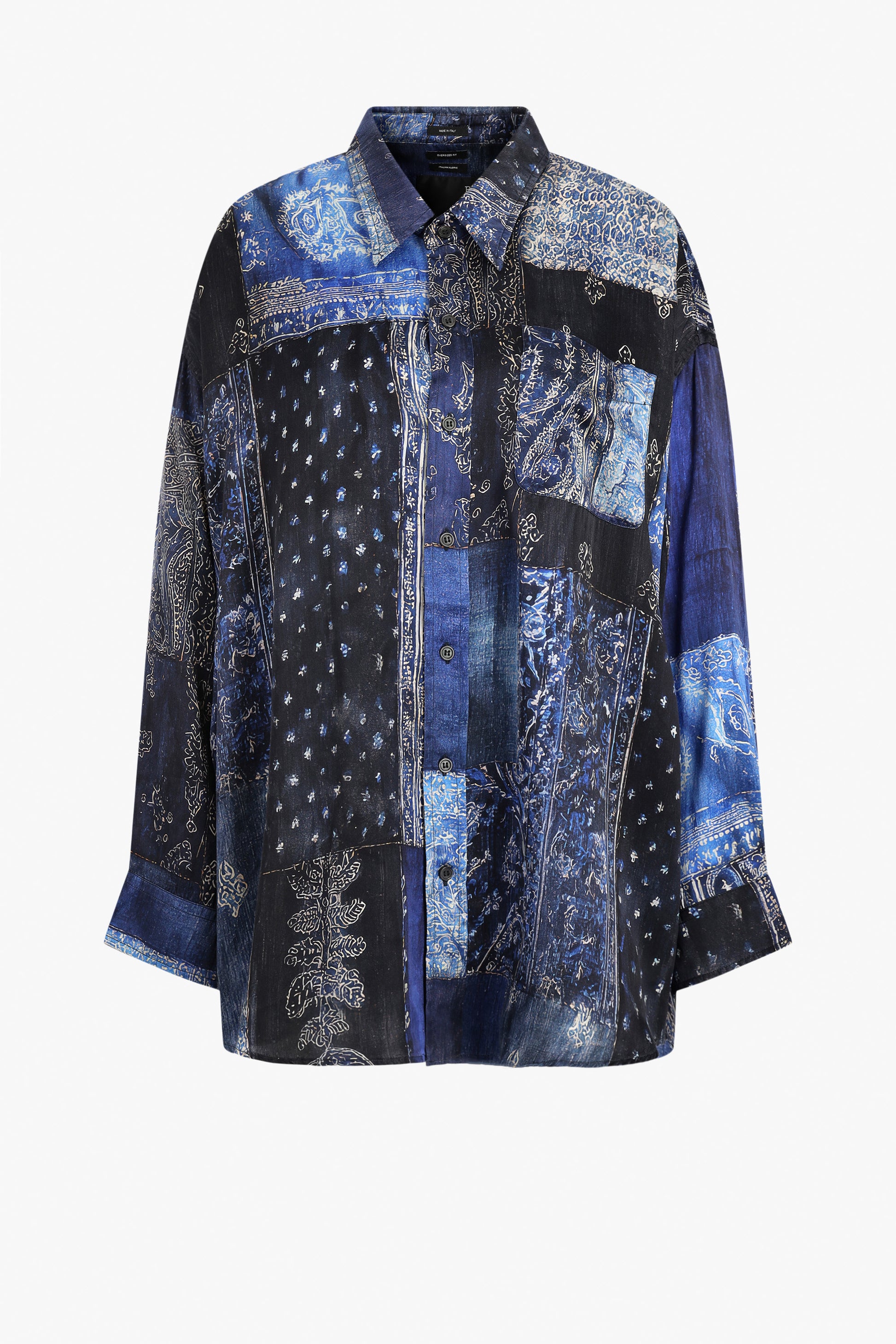 Drop Neck Blouse in Blue BandanaR13 - Anita Hass