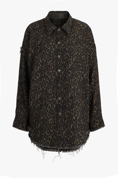 Reversible Blouse in Brown Plaid