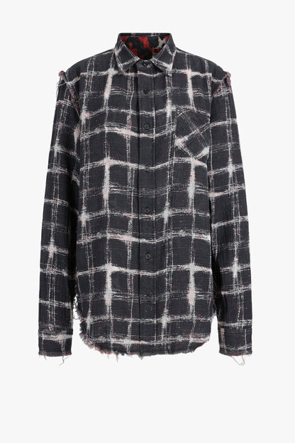 Reversible Blouse in Plaid/Red Leopard R13 - Anita Hass
