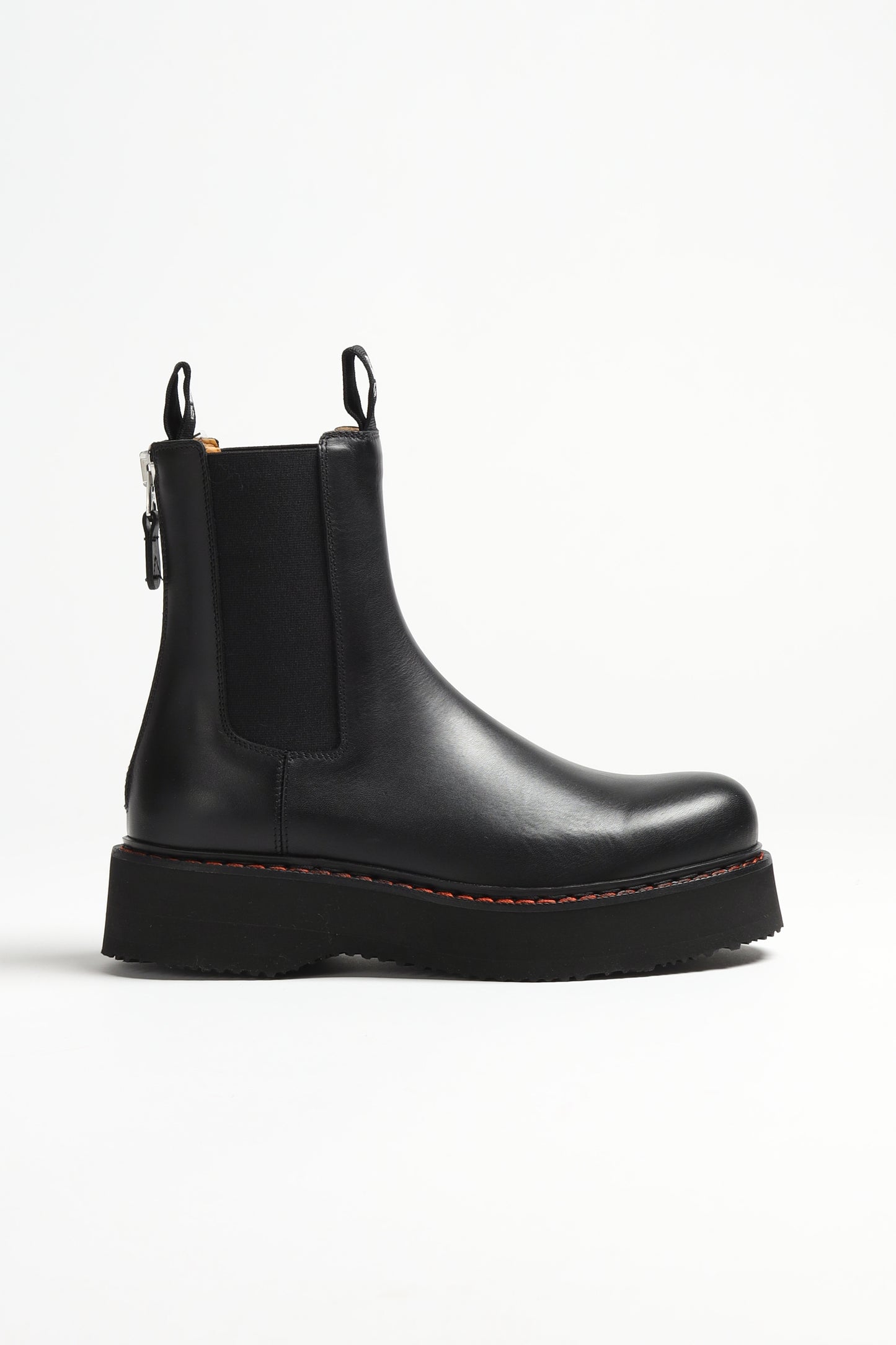 Boots Single Stack Chelsea in Schwarz R13